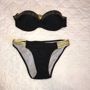 Black and Gold swimsuit